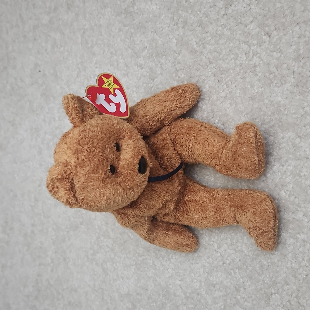 Fuzz the bear beanie baby